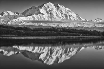 TRAVEL ALASKA STATE MOUNTAIN SNOW ICE ARCTIC BLACK FRAMED ART PRINT B12X10211