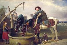 Birmingham with Patrick Conolly Up, and His Owner, John Beardsworth-John Frederick Herring-Giclee Print