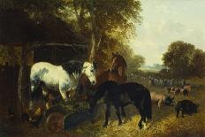 Farmyard Scene-John Frederick Herring II-Giclee Print