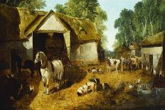 Farmyard Scene, (C1840-C1900)-John Frederick Herring II-Framed Giclee Print