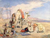 A Halt in the Desert-John Frederick Lewis-Giclee Print