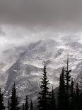 Emmons Glacier Reflects a Bit of Sunlight as Clouds Cover the Summit of Mount Rainier-John Froschauer-Mounted Photographic Print