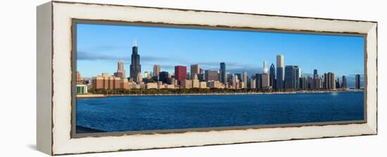 John G Shedd Aquarium and Skylines at the Waterfront, Chicago, Cook County, Illinois, USA-null-Framed Premier Image Canvas