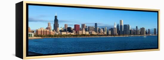 John G Shedd Aquarium and Skylines at the Waterfront, Chicago, Cook County, Illinois, USA-null-Framed Premier Image Canvas