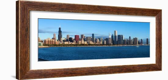 John G Shedd Aquarium and Skylines at the Waterfront, Chicago, Cook County, Illinois, USA-null-Framed Photographic Print