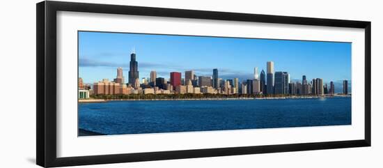 John G Shedd Aquarium and Skylines at the Waterfront, Chicago, Cook County, Illinois, USA-null-Framed Photographic Print