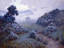 Landscape with Lupines-John Gamble-Stretched Canvas