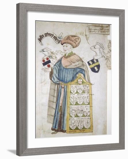 John Gedney, Lord Mayor of London 1427-1428 and 1447-1448, in Aldermanic Robes, C1450-Roger Leigh-Framed Giclee Print