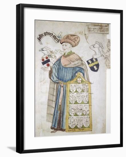 John Gedney, Lord Mayor of London 1427-1428 and 1447-1448, in Aldermanic Robes, C1450-Roger Leigh-Framed Giclee Print