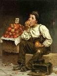 A Boy Eating Apples, 1878-John George Brown-Giclee Print
