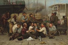 The Longshoremen's Noon, 1879-John George Brown-Giclee Print