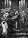 King Richard II Resigning the Crown to His Cousin Bolingbroke, 1399-John Gilbert-Giclee Print