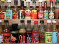 These are Sample Bottles of Hot Sauce Sold by Kaufman's Fancy Fruit and Vegetables-John Gillis-Photographic Print