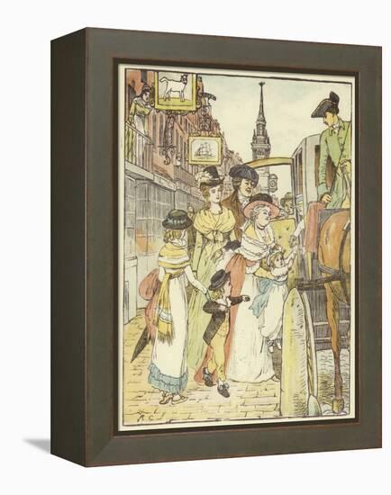 John Gilpin (Colour Litho)-Randolph Caldecott-Framed Premier Image Canvas