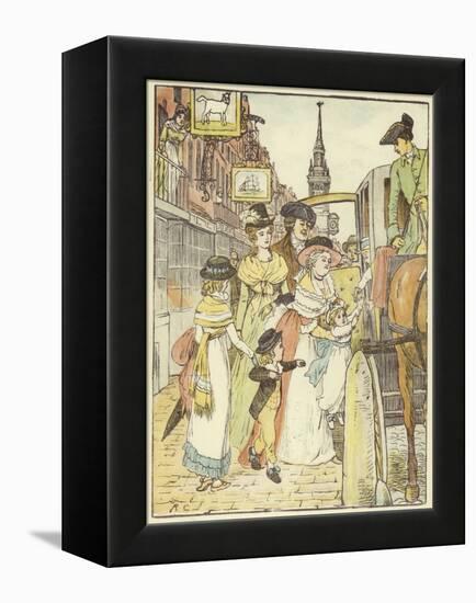 John Gilpin (Colour Litho)-Randolph Caldecott-Framed Premier Image Canvas