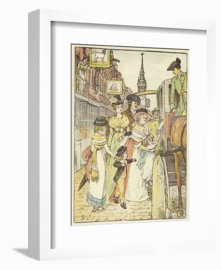 John Gilpin (Colour Litho)-Randolph Caldecott-Framed Giclee Print