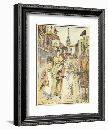 John Gilpin (Colour Litho)-Randolph Caldecott-Framed Giclee Print