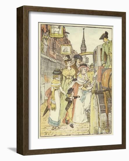 John Gilpin (Colour Litho)-Randolph Caldecott-Framed Giclee Print