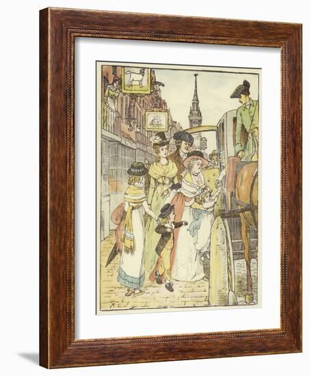 John Gilpin (Colour Litho)-Randolph Caldecott-Framed Giclee Print