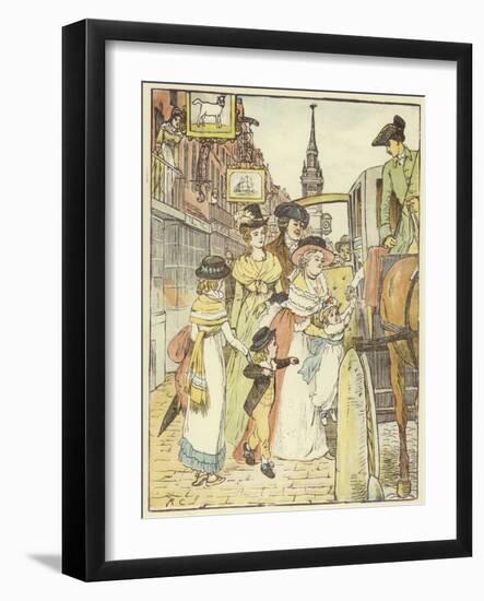 John Gilpin (Colour Litho)-Randolph Caldecott-Framed Giclee Print