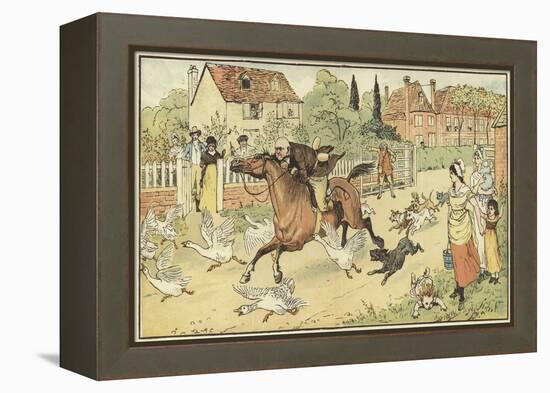 John Gilpin (Colour Litho)-Randolph Caldecott-Framed Premier Image Canvas