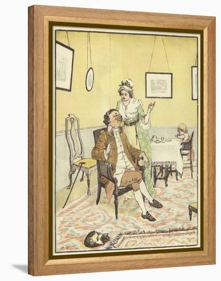 John Gilpin (Colour Litho)-Randolph Caldecott-Framed Premier Image Canvas