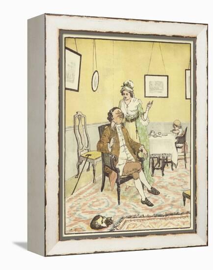 John Gilpin (Colour Litho)-Randolph Caldecott-Framed Premier Image Canvas