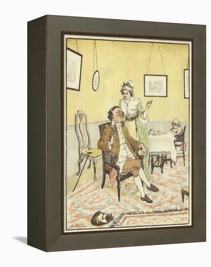 John Gilpin (Colour Litho)-Randolph Caldecott-Framed Premier Image Canvas