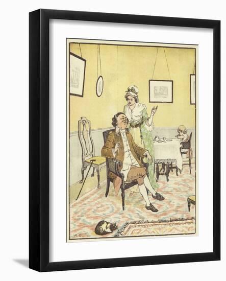 John Gilpin (Colour Litho)-Randolph Caldecott-Framed Giclee Print