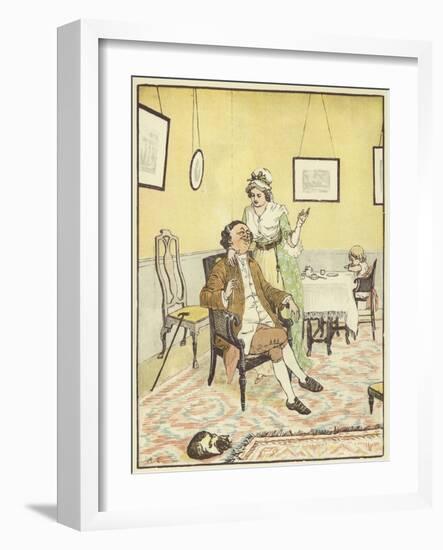 John Gilpin (Colour Litho)-Randolph Caldecott-Framed Giclee Print