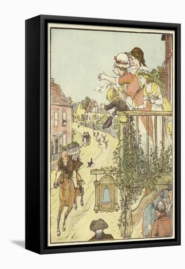 John Gilpin (Colour Litho)-Randolph Caldecott-Framed Premier Image Canvas