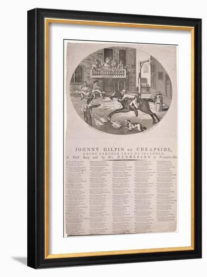 John Gilpin in Edmonton, London, 1785-null-Framed Giclee Print