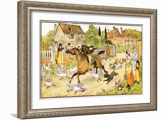 John Gilpin Riding to Edmonton, 1878-Randolph Caldecott-Framed Giclee Print