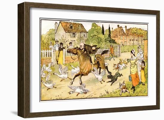 John Gilpin Riding to Edmonton, 1878-Randolph Caldecott-Framed Giclee Print