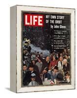 John Glenn, with Wife and VP Johnson During Ticker Tape Parade, March 9, 1962-Ralph Morse-Framed Premier Image Canvas