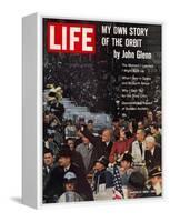 John Glenn, with Wife and VP Johnson During Ticker Tape Parade, March 9, 1962-Ralph Morse-Framed Premier Image Canvas