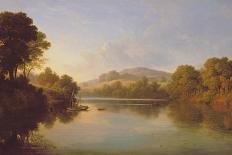 Cattle Watering at a River-John Glover-Giclee Print