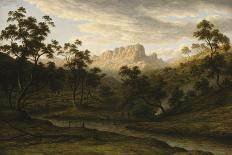 Cattle Watering at a River-John Glover-Giclee Print