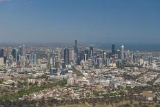 Aerial View of Melbourne at Night-John Gollings-Framed Photographic Print