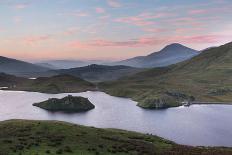A Beautiful Sky Glows Above Llyn Dywarchen, Snowdonia, at Sunrise-John Greenwood-Photographic Print