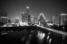 Austin Skyline 2010 B/W-John Gusky-Photographic Print