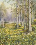 Apple Blossom and Bluebells-John Halford Ross-Stretched Canvas