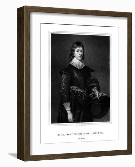 John Hamilton, 1st Marquess of Hamilton-W Holl-Framed Giclee Print