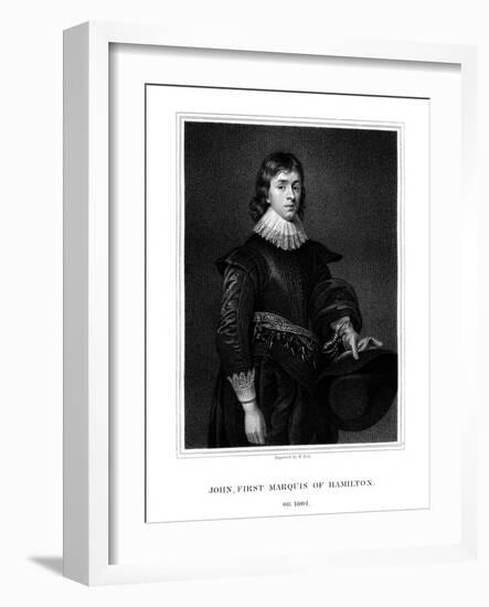 John Hamilton, 1st Marquess of Hamilton-W Holl-Framed Giclee Print