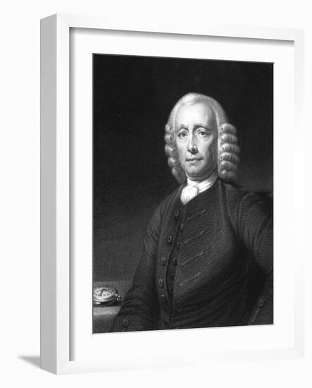 John Harrison, English Clock Maker, 1768-W Holl-Framed Giclee Print