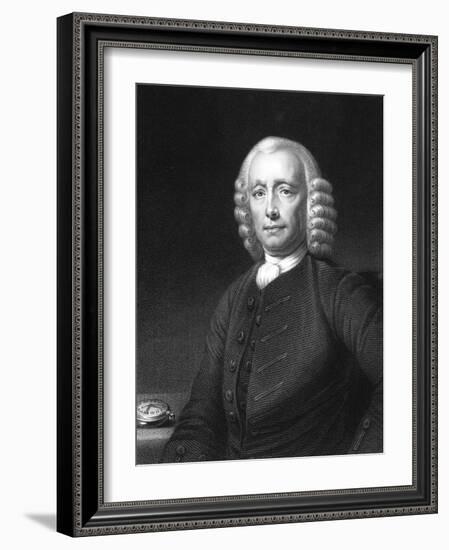 John Harrison, English Clock Maker, 1768-W Holl-Framed Giclee Print