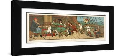 The Defeat of the Pirates from Peter Pan , Pub.1907 (Colour Litho