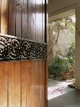 A Modern Front Door Decorated with a 400 Year Old Piece of Wood Carving-John Henry Claude Wilson-Photographic Print