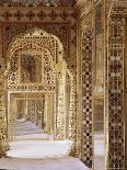 A Modern Front Door Decorated with a 400 Year Old Piece of Wood Carving-John Henry Claude Wilson-Photographic Print