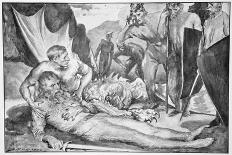 The Daemon of evil, with his fierce ravening, greedily grasped them', 1910-John Henry Frederick Bacon-Giclee Print